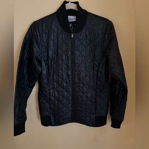 Columbia Interchange Omni Heat Black Quilted Jacket Size Small EUC - Picture 1 of 5
